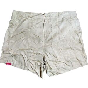 SOCIAL STANDARD Tan Fortune Tencel Short Womens XL Elastic Back granola girl